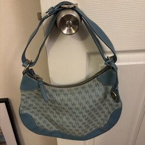 Dooney & Bourke Teal Monogram Shoulder Bag